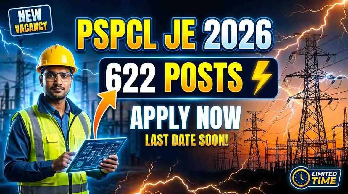 Punjab PSPCL JE Electrical Recruitment 2026