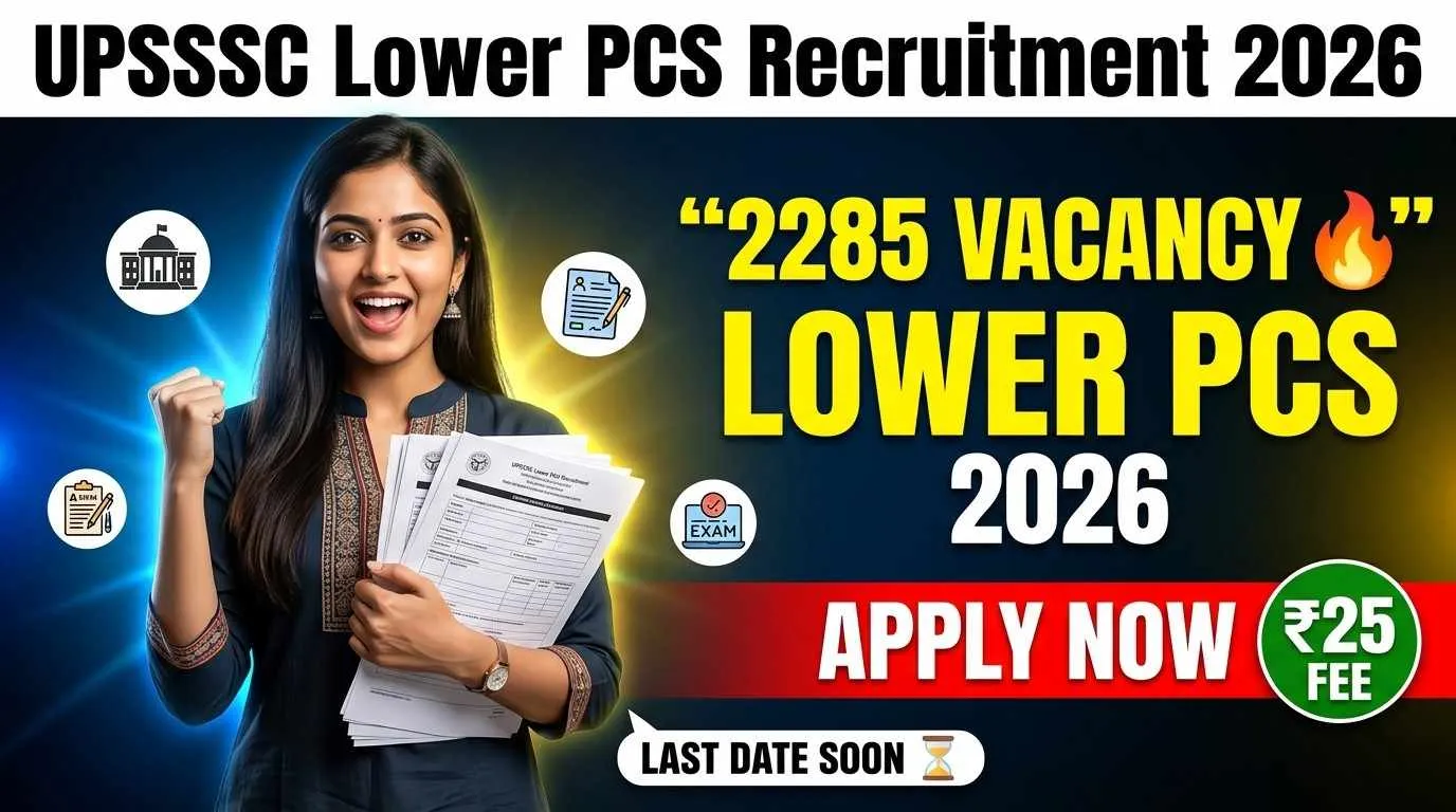 UPSSSC Lower PCS Recruitment 2026